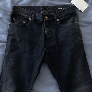 Saint Laurent D02 black jeans, unisex, Hedi Slimane, Size 27 / 28 / 29